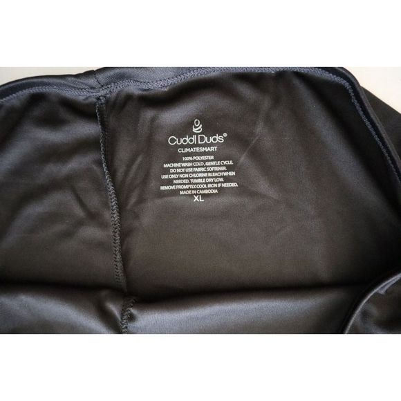 Cuddl Duds Woman's Sz XL Black Climatesmart Wicking Comfort Layering Leggings - Picture 6 of 7